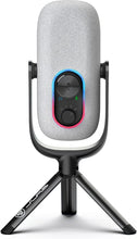 Load image into Gallery viewer, JLab Epic Talk USB Microphone, White, USB-C Output, Cardioid, Omni, Stereo, and Bi-Directional, 192k Sample Rate, Volume Control, Gain Control, and Quick Mute, 3.5mm AUX, Plug and Play
