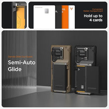 Load image into Gallery viewer, VRS DESIGN Damda Glide DuoGuard for Galaxy S25 Plus Case (2025), Premium Sturdy Fully Covered Camera Lens Protection Cover Card Holder Wallet Case (Groove Black)