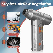Load image into Gallery viewer, Mini Compressed Air Duster - 160000RPM Electric Air Duster, Stepless Speed Tiny Rechargeable Cordless Air Blower for Electric Devices Cleaning Replaces Compressed Air Cans, Sliver