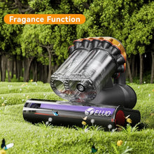Load image into Gallery viewer, E.LUO Bed Vacuum Cleaner with UV-C Light & High Heating Tech, Over 10Kpa Suction 400W Powerful Double-Cup Handheld Vacuums for Dust & Pet Hair with HEPA