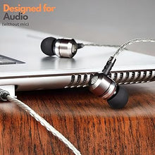 Load image into Gallery viewer, Sephia SP3060 Wired Headphones, HD Bass Driven Audio, Lightweight Aluminum Wired in Ear Earbud Headphones, S/M/L Ear Bud Tips, Earphone Case, 3.5mm Tangle-Free Cord, No Mic