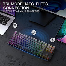 Load image into Gallery viewer, Redragon K707 PRO GB 80% Gasket RGB Gaming Keyboard, 3-Modes Wireless TKL Mechanical Keyboard w/Hot-Swap South-Facing LEDs Socket, PBT Gradient Keycaps & 5-Layer Noise Dampening, Custom Linear Switch