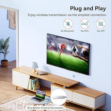 Load image into Gallery viewer, Wireless HDMI Transmitter and Receiver 2.4G/5G, Plug and Play Portable Wireless Display Adapter HDMI Extender for Streaming Video and Audio to TV/Monitor/Projector from Laptop/PC, 100FT/30M