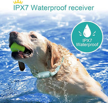 Load image into Gallery viewer, Bousnic Shock Collar for Dogs - Waterproof Rechargeable Dog Electric Training Collar with Remote for Small Medium Large Dogs with Beep, Vibration, Safe Shock Modes (8-120 Lbs) (Green)