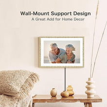 Load image into Gallery viewer, Digital Picture Frame, 10.1'' Frameo Digital Frame Wifi, 32GB Memory, 1280*800 HD Touch Screen Digital Photo Frame, Wall Mountable, Share Instantly, Anniversary, Birthday Gifts for Women, Mom, Golden