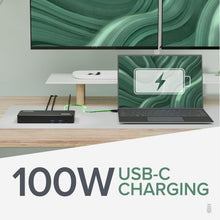 Load image into Gallery viewer, Plugable USB C Triple Display Docking Station | 100W PD, 3x HDMI (1x 4K 30Hz, 2x 1080p 60Hz), 6x USB 5Gbps Ports | Windows, macOS, ChromeOS Compatible - Enhance Productivity with Multi-Monitor Support