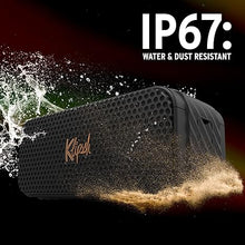 Load image into Gallery viewer, The Klipsch Nashville Portable Bluetooth Speaker with a 2.25" full range drivers for 360 degree audio, IP67 dust and waterproof rating, 24 hours of playtime for a premium live concert experience