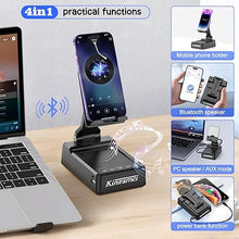Load image into Gallery viewer, Cool for Men Dad Unique Phone Holder with Bluetooth Speaker Boyfriend Birthday Gift for Husband Video Gadget Power Bank for Father's Day White Elephant Gift for Him on Christmas