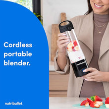 Load image into Gallery viewer, nutribullet Portable Blender, Cordless, 20oz Vessel, Personal Blender, USB-C Rechargeable, Black, NBPB50100K