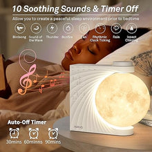 Load image into Gallery viewer, AIRIVO Sunrise Alarm Clock for Bedrooms, Moon Night Light Clock Wake Up Light for Kids Teens,White Noise Sound Machine,15 Sounds Dual Alarms for Heavy Sleepers, Cute Alarm Clock for Preppy Room Decor