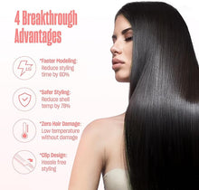 Load image into Gallery viewer, BeKind Flex 2-in-1 360° Hair Styler Flat Iron, Hair Straightener and Curler for All Styles, Floating Plates Design, Airflex Lower Temp for Better Styling, Gift for Girls and Women (Peach)