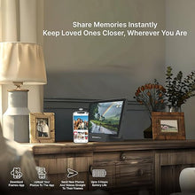 Load image into Gallery viewer, Avyona 10.1" Smart WiFi Digital Photo Frame — 3000mAh Battery, 32GB Storage, HD IPS Touchscreen, Frameo App Instant Photo/Video Sharing, Auto-Rotate, Raven Black