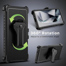 Load image into Gallery viewer, M MYBAT PRO Maverick Series for Samsung Galaxy S25 Ultra Case with Belt Clip Holster, 6.9 inch, Heavy Duty Military Grade Drop Protective Case with 360° Rotating Stand (No Screen Protector) Black