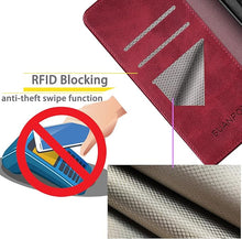 Load image into Gallery viewer, SUANPOT Compatible with iPhone 16 Pro Max 6.9" Wallet case with RFID Blocking Credit Card Holder,Flip Book PU Leather Protective Cover Women Men for Apple 16 Pro Max Phone case Red