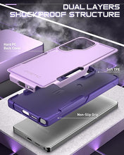 Load image into Gallery viewer, Poetic Neon Case for Samsung Galaxy S25 Ultra 5G, Dual Layer Heavy Duty Rugged Lightweight Slim Shockproof Protective Cover Phone Case, Purple