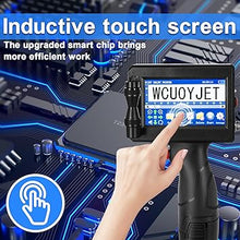 Load image into Gallery viewer, H760 Handheld Inkjet Printer, Printing Height 0.08-0.5 Inch Portable Handheld Printer with 42ml Quick-Drying Ink Cartridge 4.3Inch Touch Screen for Text/QRCode/Batch Number/Image/Date/Label/Barcode