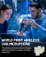 Load image into Gallery viewer, ALABS USB Wireless Cardioid Condenser Microphone for Podcast,Gaming and Home Office,100ft Signal Transmission Distance,Streaming Mic with LED Quick Mute Indicator and Noise Cancelling for PC,Mac