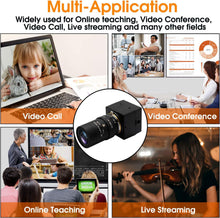 Load image into Gallery viewer, SVPRO Telephoto Webcam Mac Compatible 1MP USB Camera with 5-50mm Optical Zoom Lens Manual Focus Webcam UVC PC Cam for Windows Linux Android MAC,1280x720 USB2.0 CMOS Video Camera for Security,Streaming