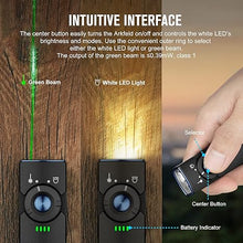 Load image into Gallery viewer, OLIGHT Arkfeld Flat Flashlight 1000 Lumens Dual Light Source EDC Lights with Green Beam and White LED Combo, Powered by Rechargeable Built-in Battery for Outdoors, Emergency, Work(Black Neutral White)