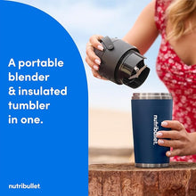 Load image into Gallery viewer, nutribullet Flip Portable Blender with Insulated Cup, Matte Indigo, NBPB50350IND