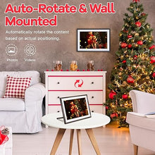 Load image into Gallery viewer, FRAMEO 10.1 inch Digital Photo Frame with LED Light, 32GB WiFi Digital Frame, 1280x800 IPS LCD Touch Screen, Auto-Rotate, Wall Mounted, Easy Setup, Share Photos & Videos Instantly via Frameo App
