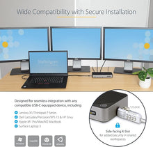 Load image into Gallery viewer, StarTech.com HDMI/DP Triple 4k USB C Dock - 5X USB Hub - GbE - 100W PD - Universal Multi Monitor Docking Station - Thunderbolt 3/4 Compatible (116N-USBC-DOCK)