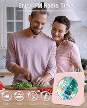 Load image into Gallery viewer, Greadio CD Player Portable with Bluetooth 5.0, HiFi Sound Speaker, CD Music Player with Remote Control, Dust Cover, FM Radio, LED Screen, Support AUX/USB, Headphone Jack for Home, Kids, Kpop, Gift