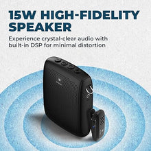 Load image into Gallery viewer, WinBridge Wireles Voice Amplifier with Bluetooth Lavalier Lapel Microphone for Teachers,Portable Speaker and Wireless Clip On Microphone System, Mini Megaphone Speaker Mic Set 15W)2600mAh WB005