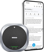 Load image into Gallery viewer, Conference Speakerphone M6 with AI Noise Reduction,Transcribe&Summarize Empowered by ChatGPT,Infinite Cloud Storage Support 60 Languages, 25H Use,20FT Omnidirectional Voice Pickup for Office