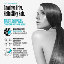 Load image into Gallery viewer, Bekind Apex 2-in-1 Hair Straightener Flat Iron | 1“ 460°F Straightener & Curler for All Hairstyles | UltraSmooth Tech | 15s Fast Heating & Temp Memory | Gift Set for Girls Women (Crystal Blue)