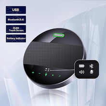 Load image into Gallery viewer, Tenveo All-in-One Conference System 3X Optical Zoom PTZ Camera with Bluetooth Speakerphone Upgraded System Audio and Video Output USB3.0/HDMI/RS485/RS232 Works with Zoom Skype Teams for Room Meeting