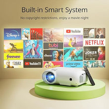 Load image into Gallery viewer, YOTON Y9 Netflix Projector with wifi and bluetooth, Portable Projector 4K support 20000 lumens with zoom, 2024 Upgraded movie projector with Netflix/Prime Video/YouTube/Hulu/Dolby