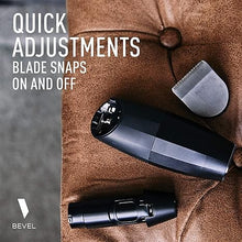 Load image into Gallery viewer, Bevel Beard Trimmer for Men - Black Edition Cordless Trimmer, 8 Hour Rechargeable Battery Life, Tool Free Adjustable Zero Gapped Blade, Barber Supplies, Mustache Trimmer
