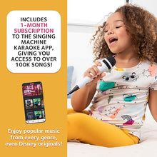 Load image into Gallery viewer, Portable Karaoke Machine for Adults & Kids - Built-In Speaker, Bluetooth, LED Lights, Wired Mic - With Voice Changing Effects
