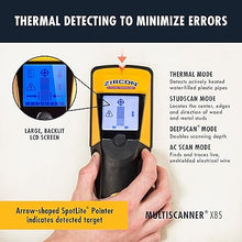 Load image into Gallery viewer, Zircon x85 Center Finding Stud Finder with AC Live Wire Detection and Thermal Wall Scanner for Detecting Water-Filled PEX Tubing up to 2 inches Deep