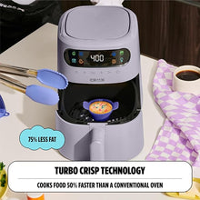 Load image into Gallery viewer, CRUX x Marshmello 3.0 QT Digital Air Fryer with TurboCrisp Technology, Touch Screen Temperature Control, Timer and Auto Shut-off, Fully Programmable, Silicone Cupcake Molds Included, Lavender
