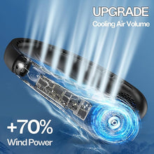 Load image into Gallery viewer, KIDEE Neck Fan, Portable Bladeless Neck Fans, Upgrade 360° Airflow, Super Quiet, 3 Speeds, 4000mAh Personal Wearable Neck Fan, Upgraded Cooling Air Volume USB Rechargeable Hands Free Fan
