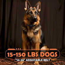 Load image into Gallery viewer, PATPET Dog Training Collar, 1.2 Mile Range 101 Training Levels Dog Shock Collar with Remote Control (15-150 lbs), Waterproof 100% Safe E Collar for Large Breed for Dogs Black with Vivid Orange