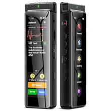Load image into Gallery viewer, 8GB Digital Voice Recorder with Playback, Innioasis R1 Full Touchscreen Voice Recorder with Bluetooth, Voice Activated Sound Audio Recorder Device with Mic Black_1