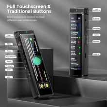 Load image into Gallery viewer, 8GB Digital Voice Recorder with Playback, Innioasis R1 Full Touchscreen Voice Recorder with Bluetooth, Voice Activated Sound Audio Recorder Device with Mic Black_687