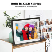 Load image into Gallery viewer, 9.7" Digital Picture-Frame WiFi Smart-Photo-Frame - Wi-Fi Frame with IPS Touch Screen, 32GB, Wall-Mounted, Motion Sensor, Send Picture Video via App Email, Free Cloud, Birthday Gift for Friend Family, Black_869