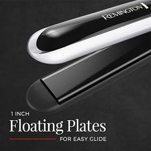 Load image into Gallery viewer, Remington Pearl Pro Ceramic Flat Iron Hair Straightener, 1-inch Floating Plates, Fast 30 Second Heat up, Black & White