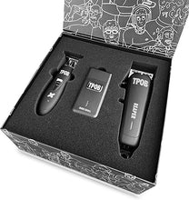 Load image into Gallery viewer, TPOB Slime 2 Black Clipper Trimmer Shaver Set Barber Hair Clippers for Men 6800 RPM with Rubber Case