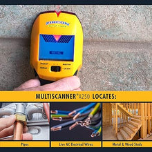 Load image into Gallery viewer, Zircon MultiScanner A250 All-In-One Stud Finder/Metal Detector/Live AC Wire Detection and Scanner,Yellow