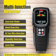 Load image into Gallery viewer, Multi function Stud Finder Wall Scanner with Laser Liner Metal Framing Tool Joist Pipe Finder and Live Wire Detection