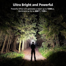 Load image into Gallery viewer, Lepro 320015 Battery Powered Headlamp - 1300Lux Super Bright LED Head Lamp with Red Light, IPX4 Waterproof Headlights for Outdoor Camping, Hiking, Hunting, Power Outages, Emergency, Hurricane - Red