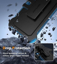 Load image into Gallery viewer, FNTCASE for Samsung Galaxy S25 Case: Galaxy S24 Case Heavy Duty Drop Protection with Rugged Belt-Clip Holster & Kickstand Military Grade Shockproof Durable Protective Cell Phone Cover (Blue)
