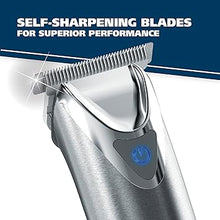 Load image into Gallery viewer, Wahl USA Stainless Steel Lithium Ion 2.0+ Beard Trimmer for Men - Electric Shaver & Nose Ear Trimmer - Rechargeable All in One Men's Grooming Kit - Model 9864SS