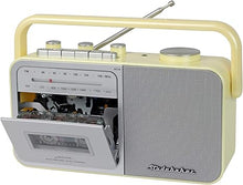 Load image into Gallery viewer, Studebaker SB2130CS Portable Cassette Player/Recorder with AM/FM Radio (Cream/Silver)