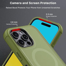 Load image into Gallery viewer, M MYBAT PRO Maverick Series iPhone 16 Pro 6.3 Case with Belt Clip Holster,Compatible with Magsafe w/Screen Protector,Anti-Drop,Shockproof,with 360°Rotating Kickstand,Heavy Duty Protection Army Green